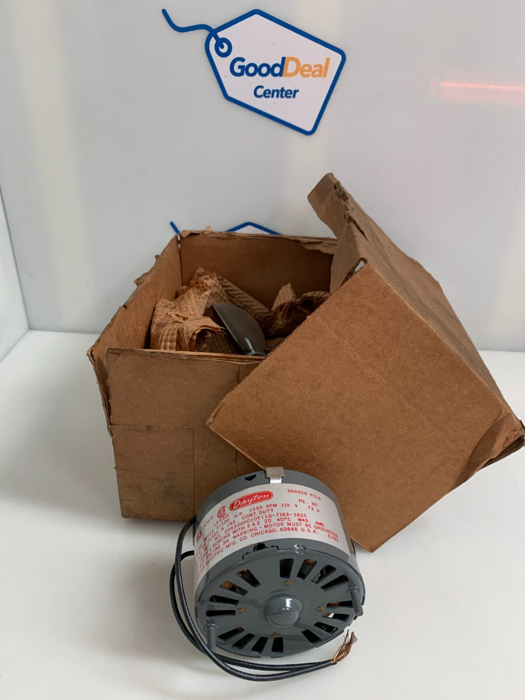 DAYTON FAN & BLOWER MOTOR 1/100 HP 1550 RPM 9M713