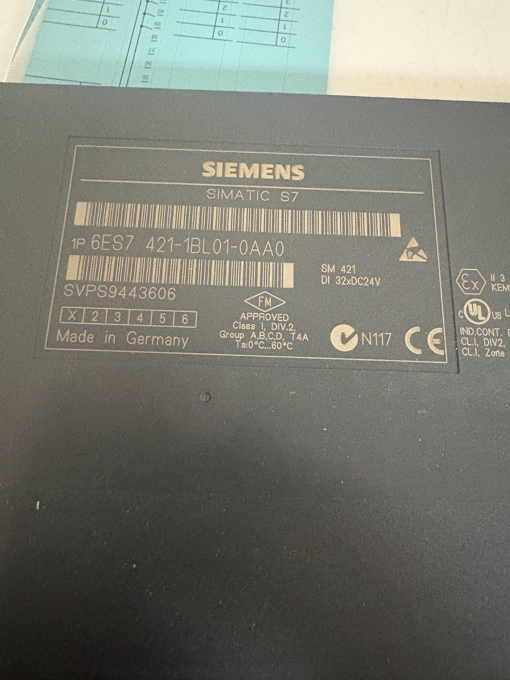 SIEMENS SIMATIC S7 MODULE 6ES7 421-1BL01-0AA0 2