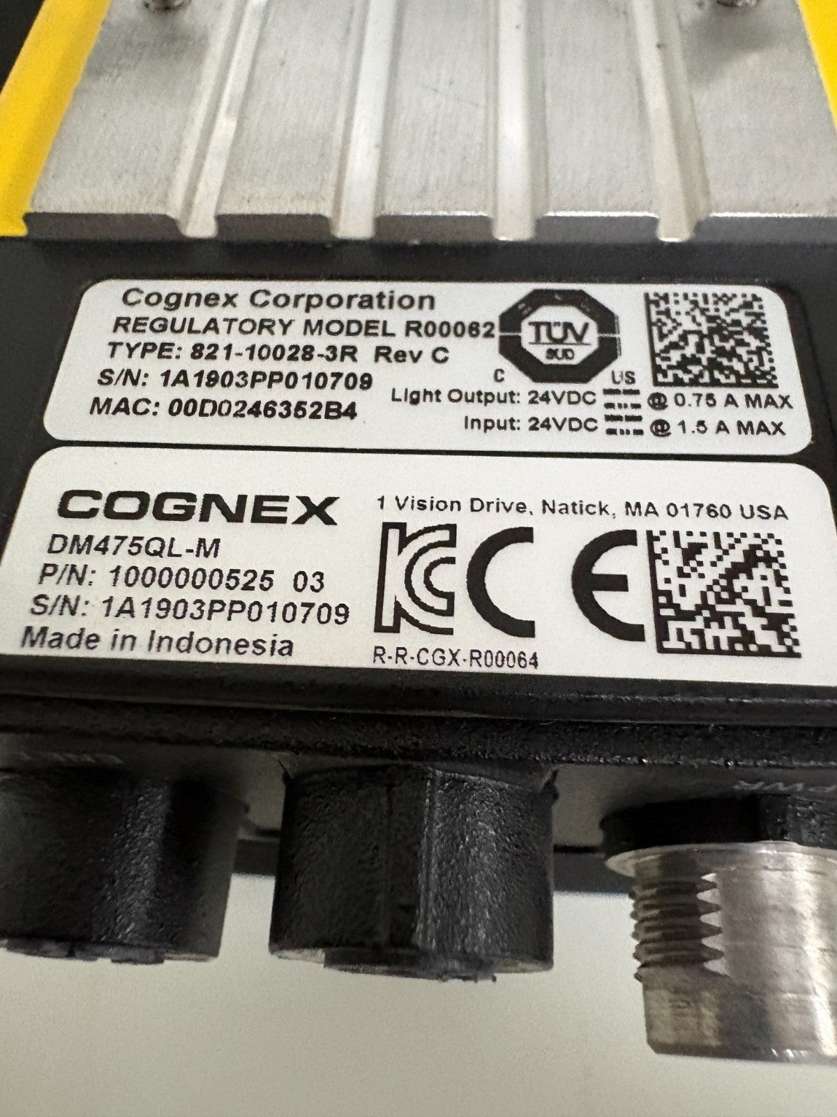COGNEX CORP SMART CAMERA DM475QL-M5