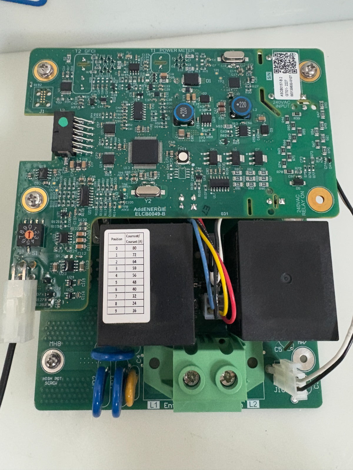 ADD ENERGIE CIRCUIT BOARD ELCB0048-D W/POWER METER CIRCUIT BOARD ELCB0049-B