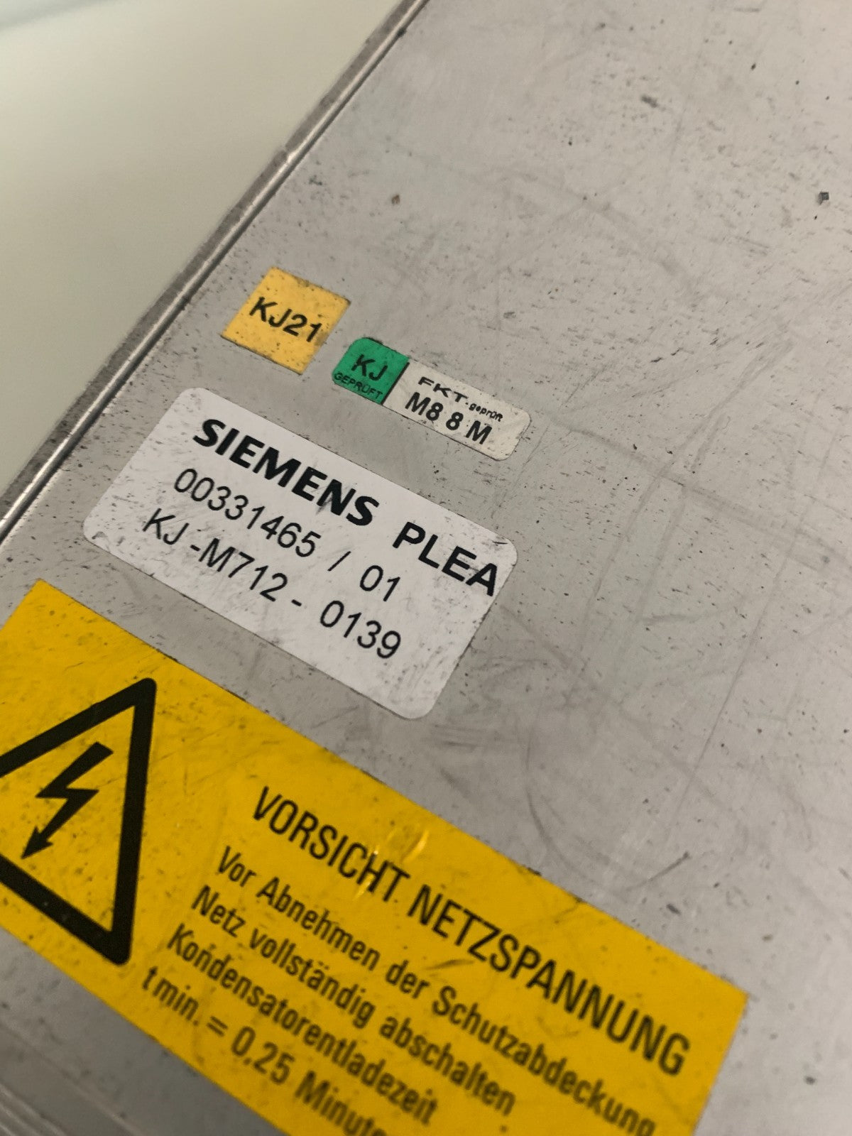 SIEMENS SIPLACE CONTROL UNIT 00317 888/02 TYPE KJ-J0324-07794