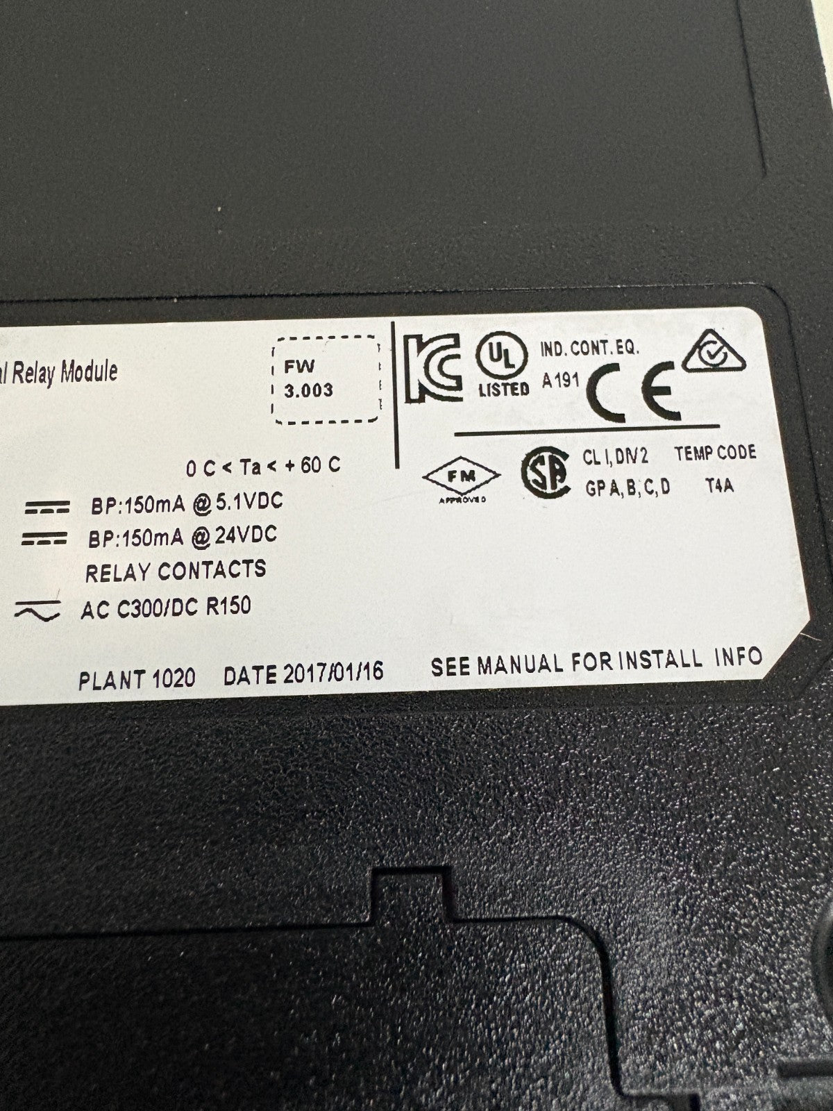ALLEN BRADLEY CONTROL LOGIX 16 PT DIGITAL RELAY MODULE 1756-0W16I SER A