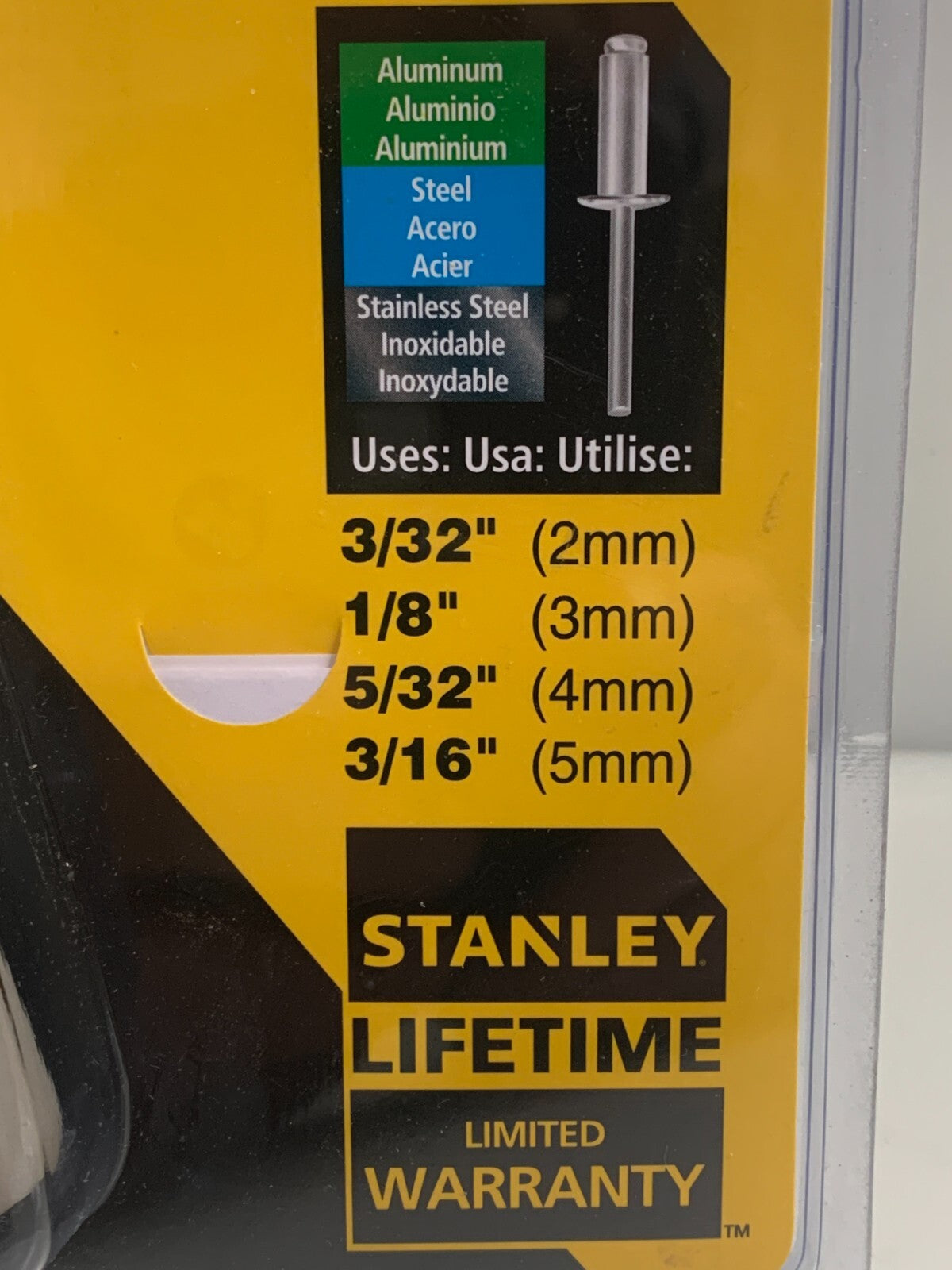 STANLEY HEAVY DUTY RIVETER MR100CG NEW IN CASE