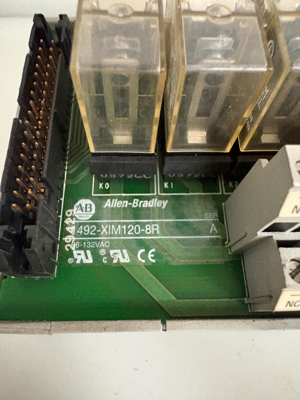 ALLEN BRADLEY RELAY MASTER MODULE 1492-XIM120-BR A