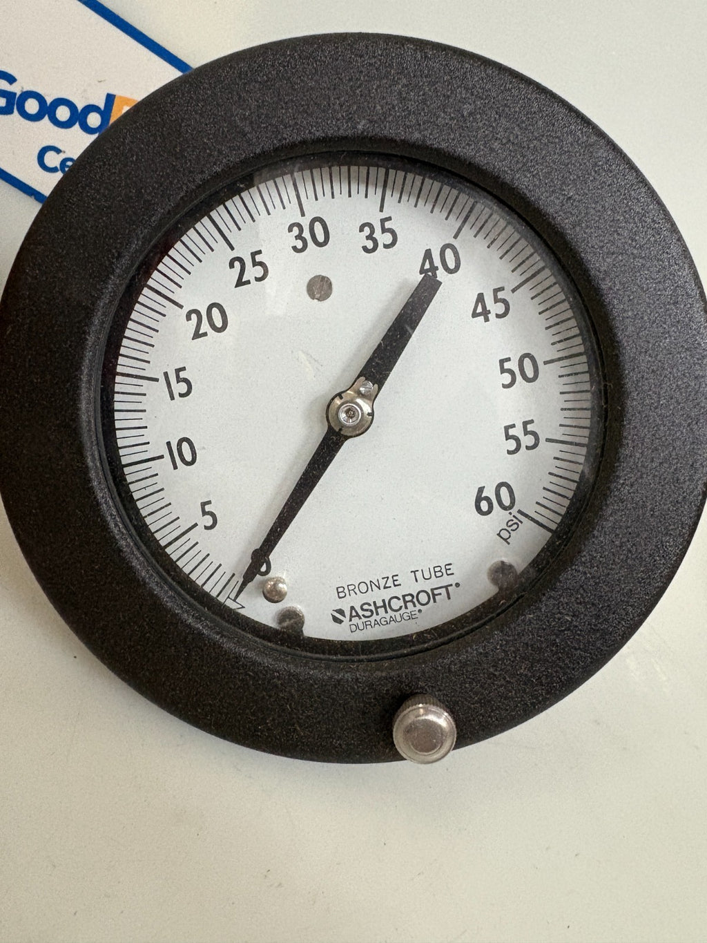 ASHCROFT DURAGAUGE #1377A SIZE 4.5 0-60