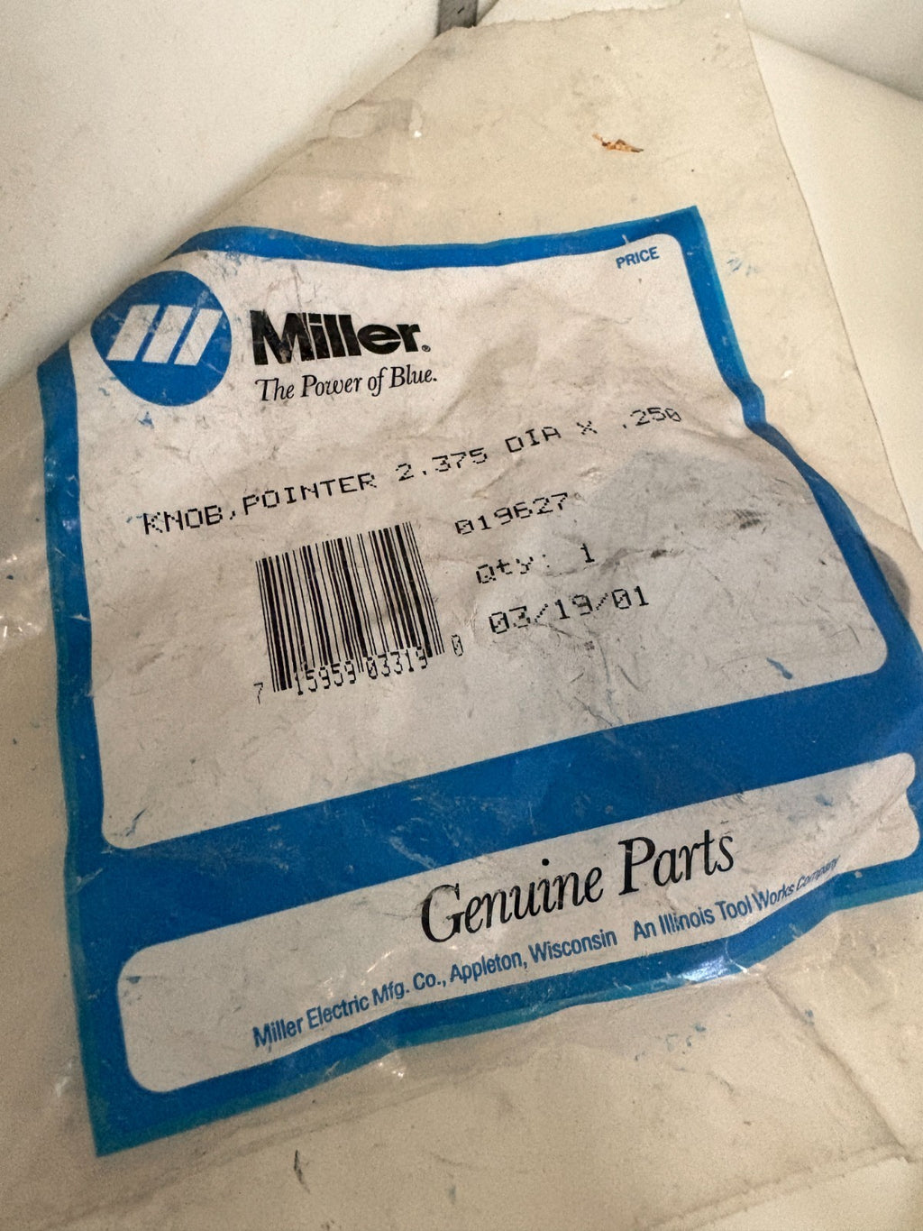 MILLER PARTS MIX LOT 2X083432 2X011609 1X019627