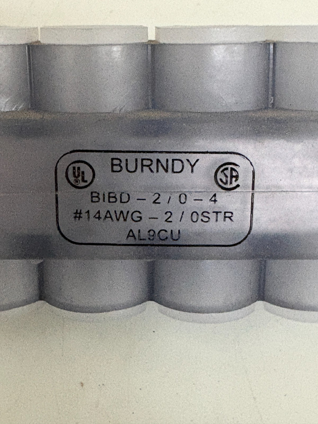 LOT OF 6 BURNDY INSULATED MULTITAP CONNECTOR BIBD-2/0-41