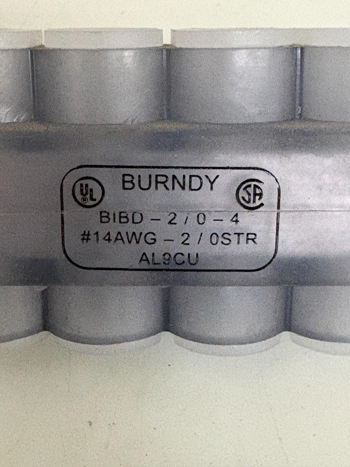 LOT OF 6 BURNDY INSULATED MULTITAP CONNECTOR BIBD-2/0-41