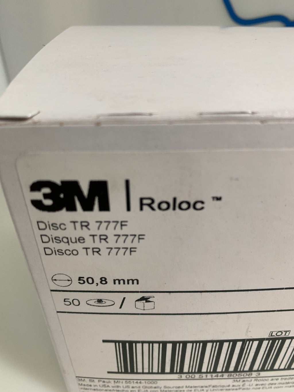 3M  Roloc P100 Sanding Disc  #80508  6TR777F  (Box of 39)