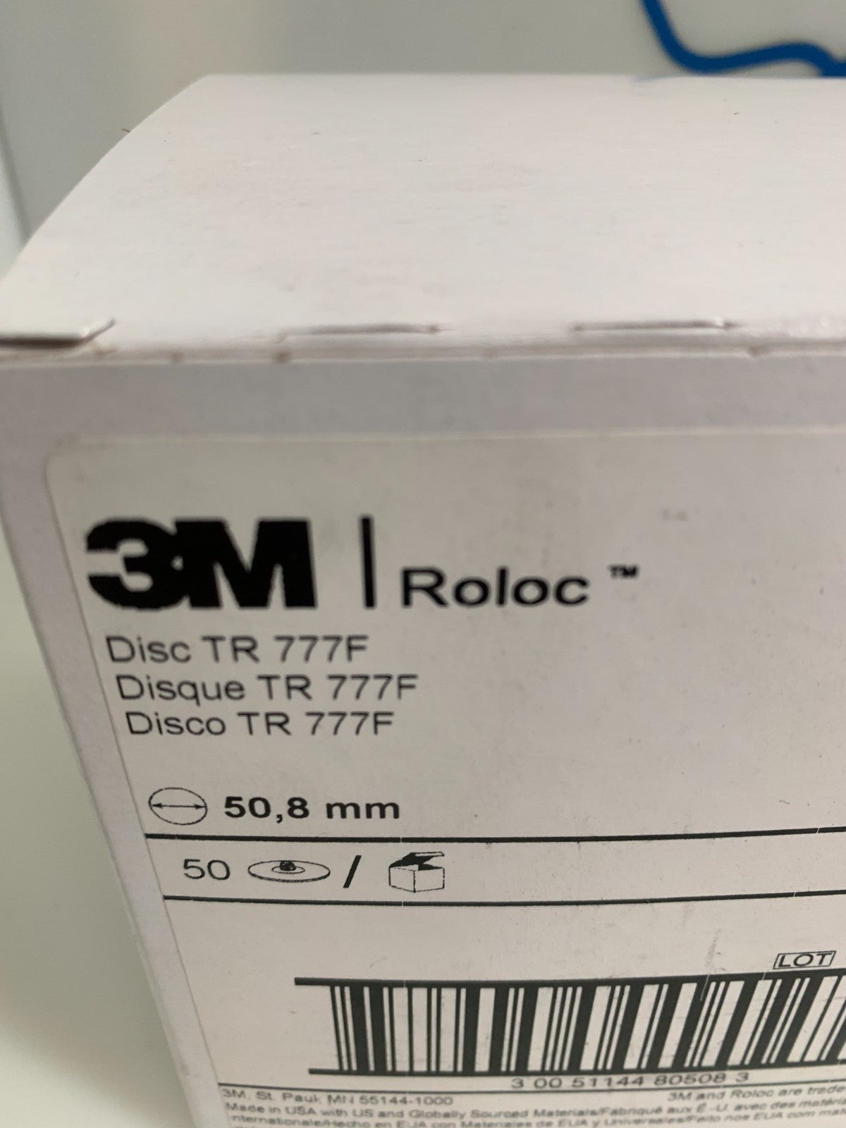 3M  Roloc P100 Sanding Disc  #80508  6TR777F  (Box of 39)