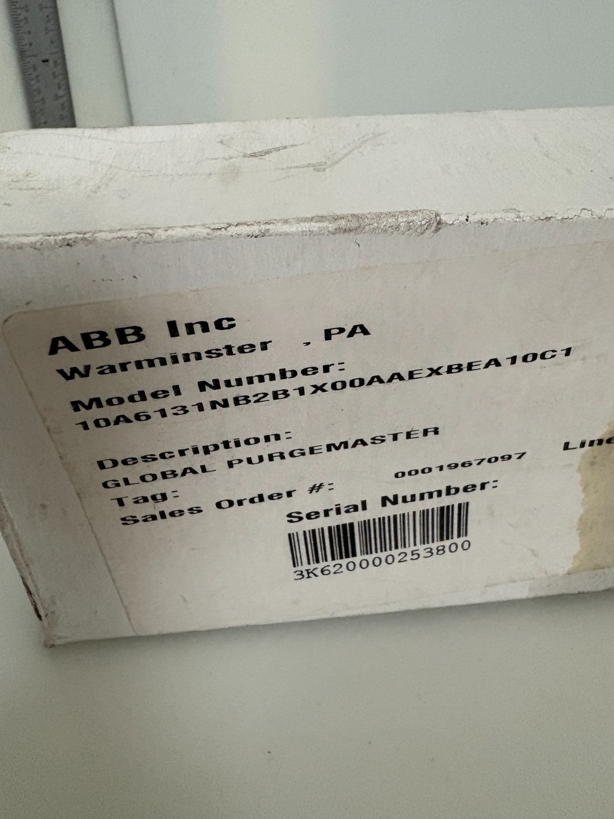 ABB FLOW METER 10A6131NB2B1X00AAEXBEA10C12