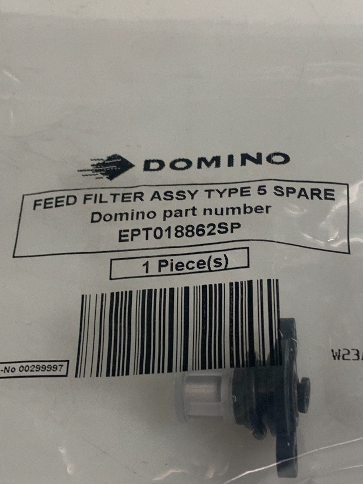 DOMINO FEED FILTER ASSY TYPE 5 EPT018862SP2