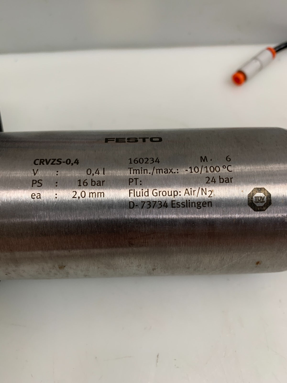 FESTO  CRVZS-0.4  Air Pressure Reservoir   1602341