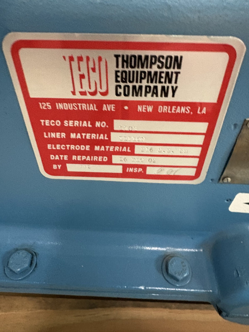 FISHER & PORTER TEFLON MAGNETIC FLOW TUBE METER MODEL 10D1418 AN1