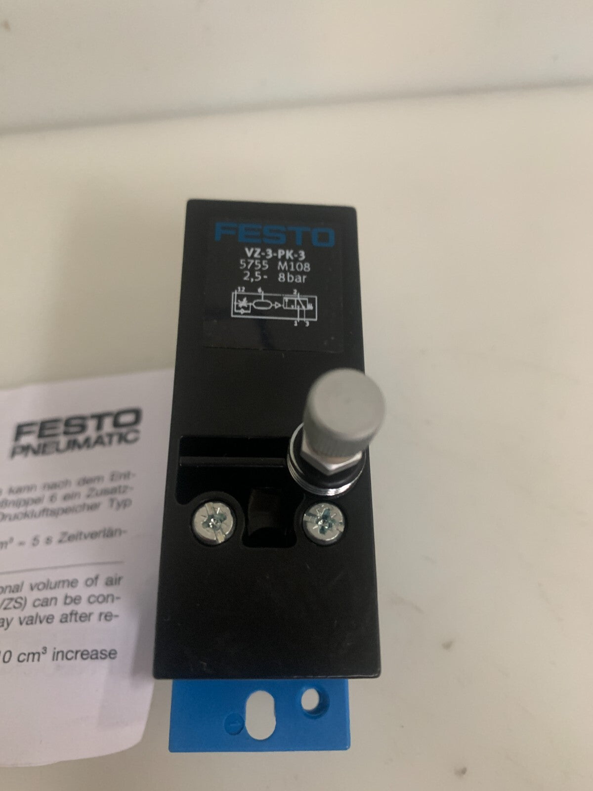 FESTO SOLENOID VALVE VZ-3-PK-3 #57551
