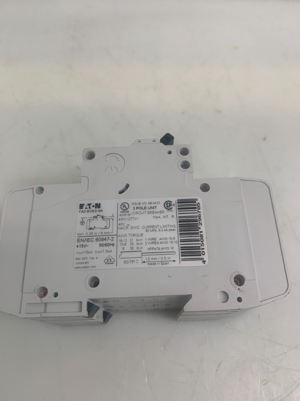 EATON  FAZ-B10/3-NA   Miniature Circuit Breaker2