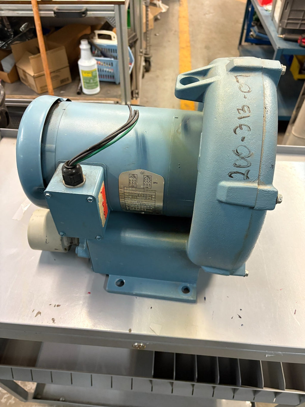 AMETEK ROTRON REGENERATIVE BLOWER VACUUM PUMP #510317 SPEC 35F344-82G1