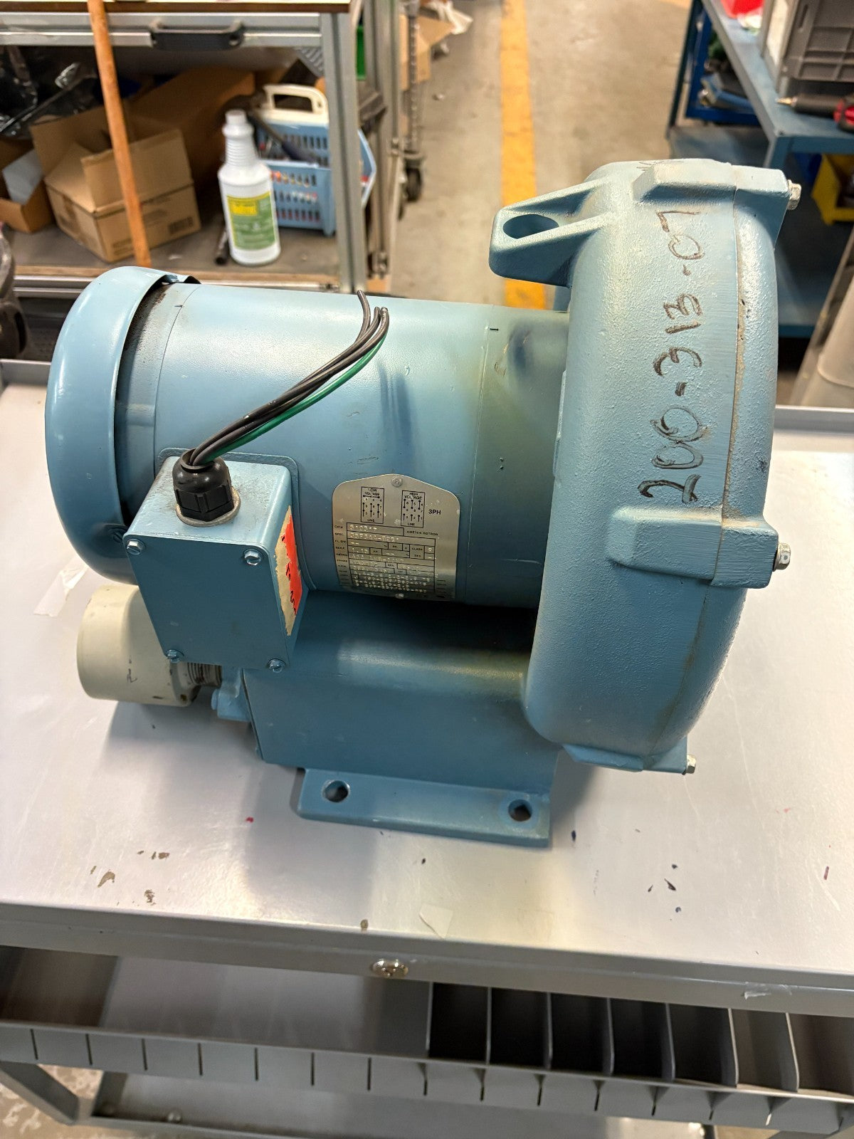 AMETEK ROTRON REGENERATIVE BLOWER VACUUM PUMP #510317 SPEC 35F344-82G1