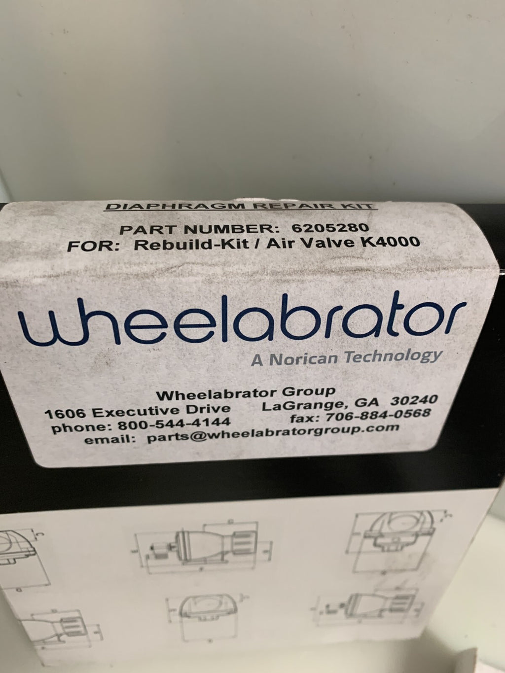 NORICAN WHEELABRATOR REBUILD-KIT / AIR VALVE K4000 6205280