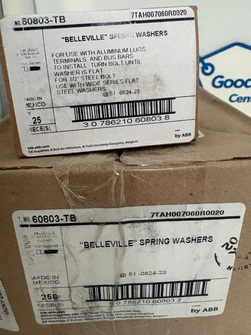 ABB THOMAS & BETTS SPRING WASHER 60803-TB   250 IN BOX2