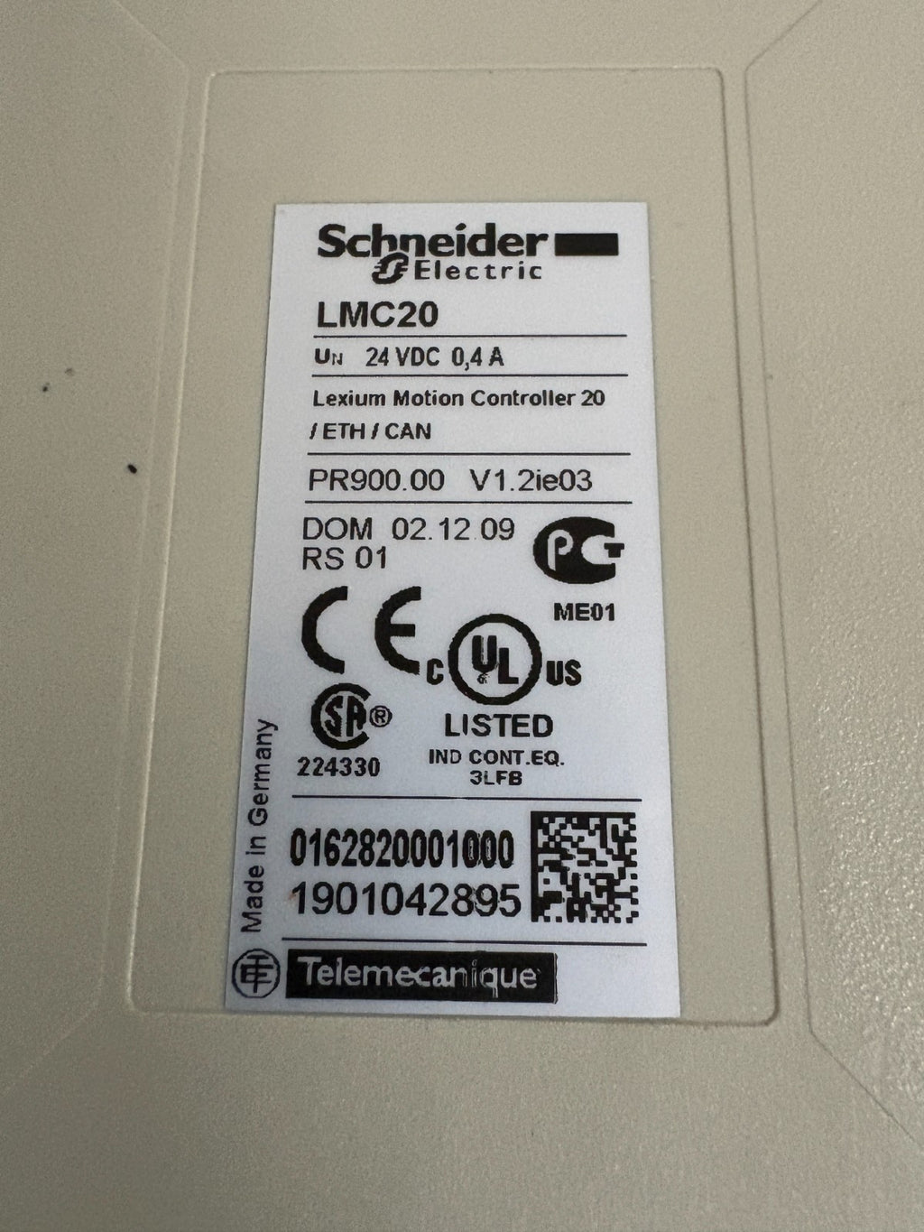 SCHNEIDER LEXIUM MOTION CONTROLLER LMC20