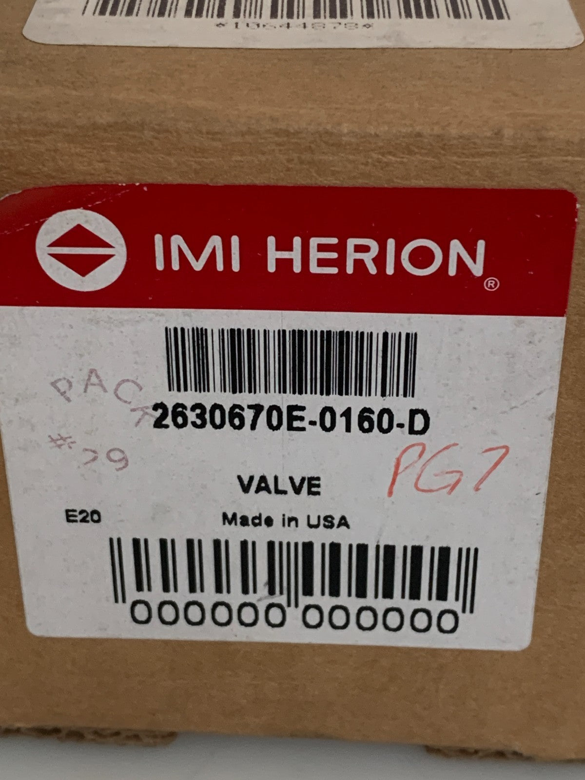 IMI HERION PNEUMATIC SOLENOID VALVE 263067OE-0160-D