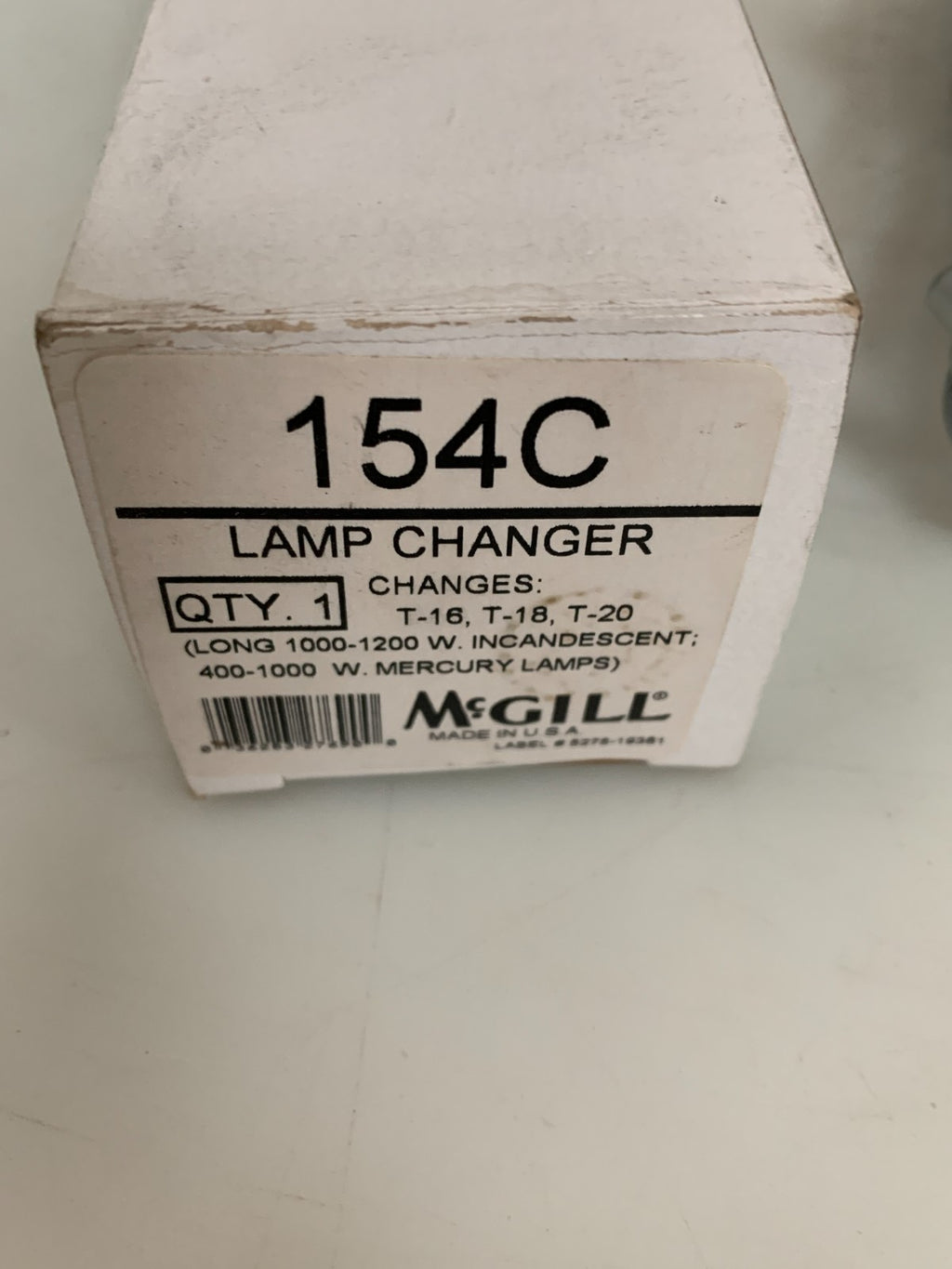 MCGILL EXTENSION POLE LAMP CHANGER HEAD 154 C