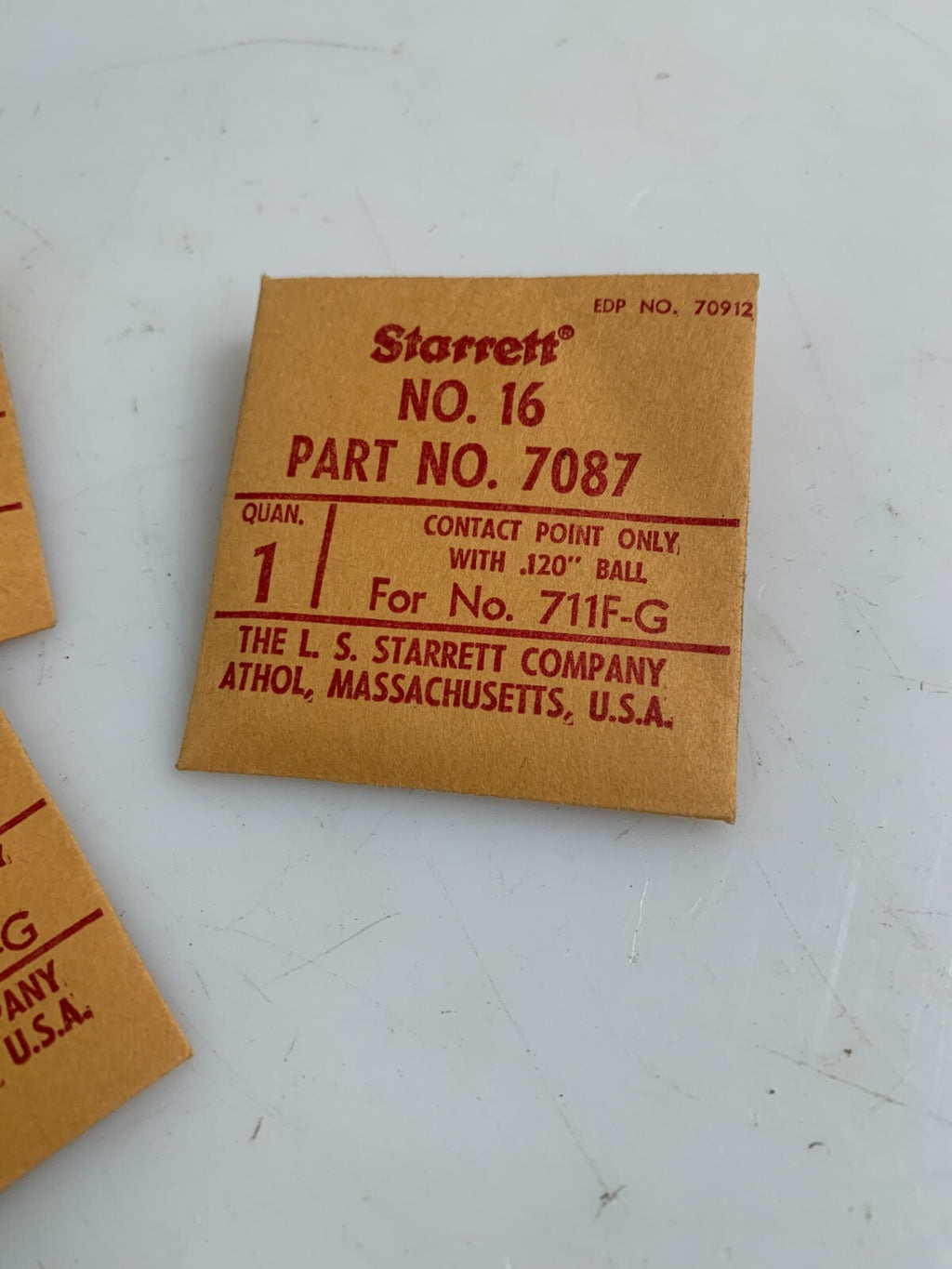 LOT OF 5 STARRETT CONTAC POINT 7087 #16 711F-G