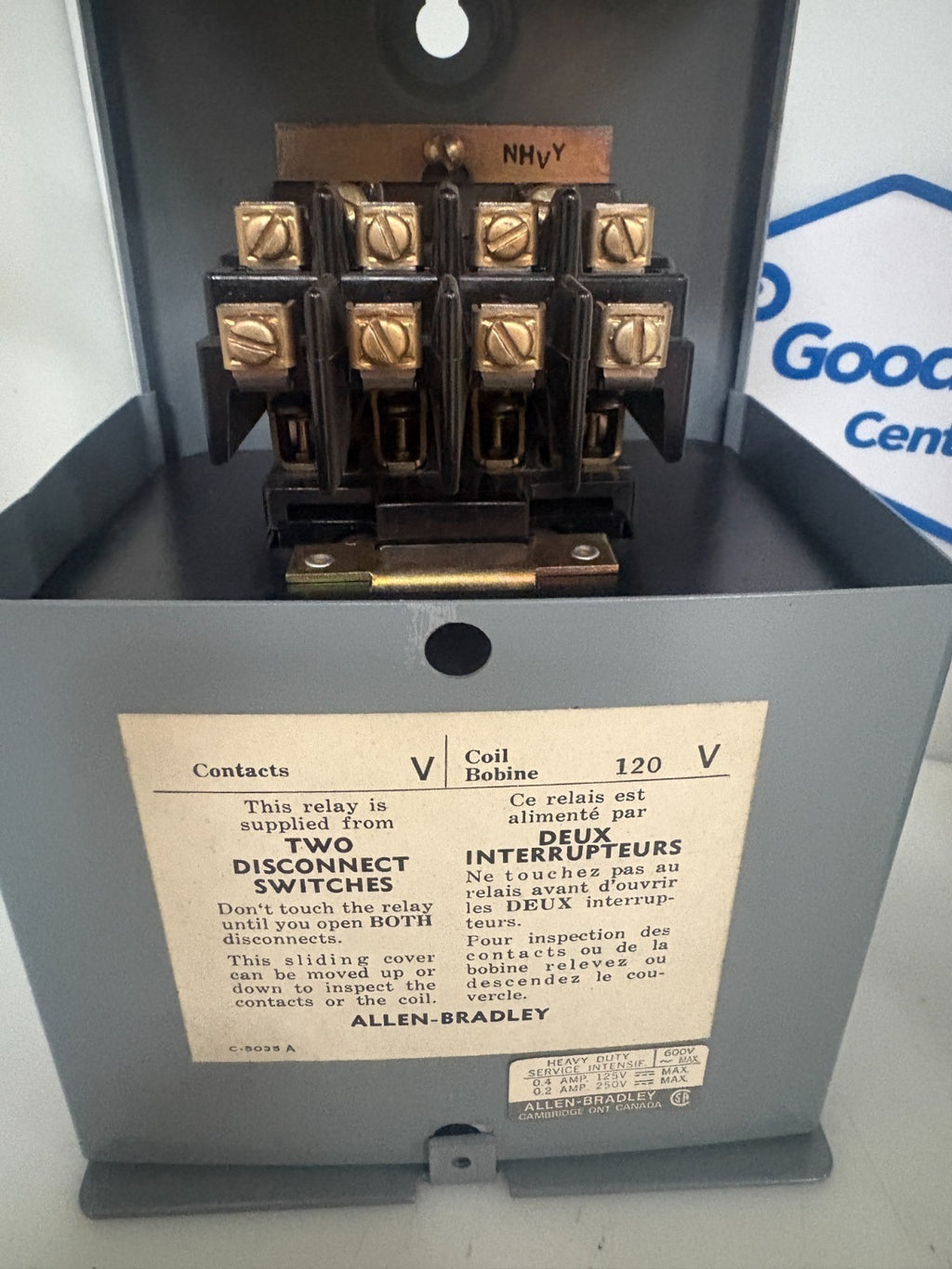 ALLEN BRADLEY RELAY BOX 700 BR 401-A12
