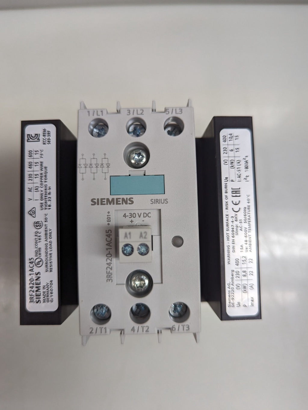 Siemens 3RF2420-1AC45 Solid State Relay Connector