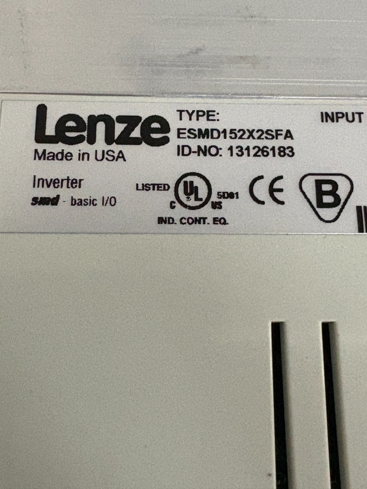 LENZE INVERTER ESMD152X25FA #13126183