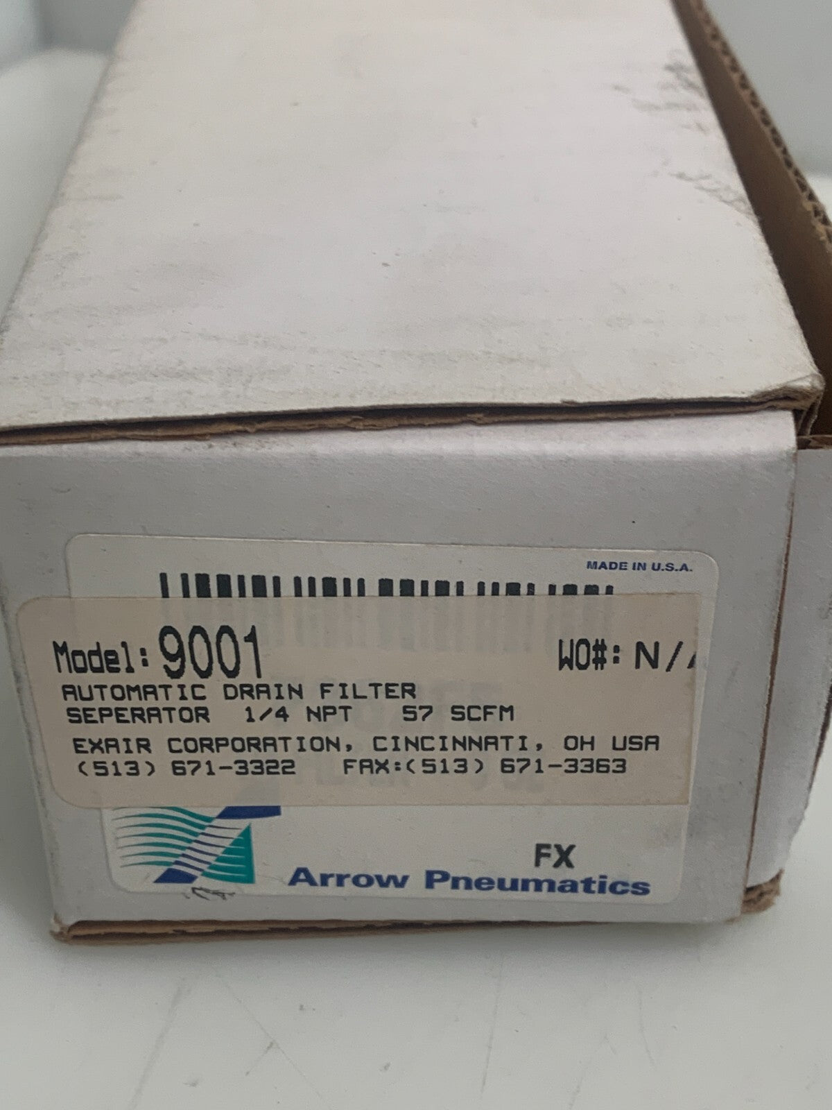 NEW Arrow Pneumatics F362F5 Pneumatic Drain Filter 9001 