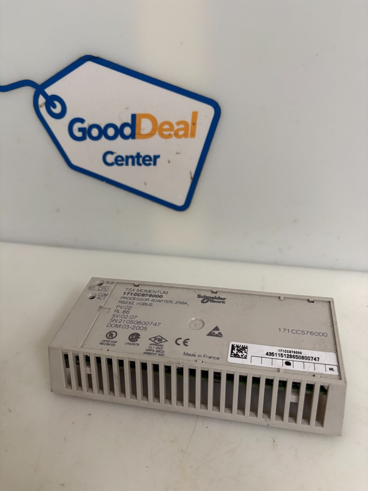 SCHNEIDER ELECTRIC TSX MOMENTUM PROCESSOR ADAPTER 256K  #171CCS760000
