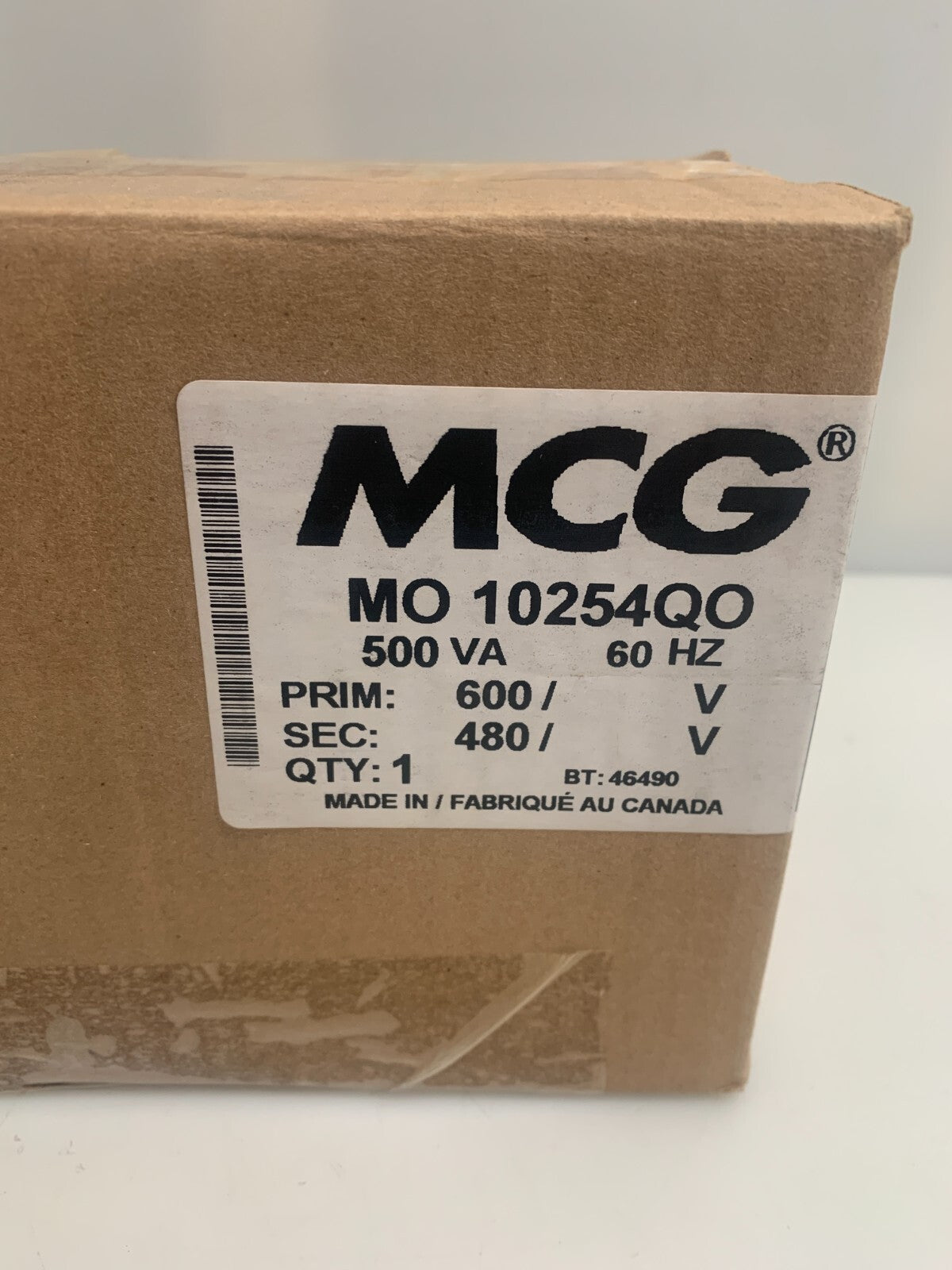 MCG MO 10254QO 500 VA Transformer