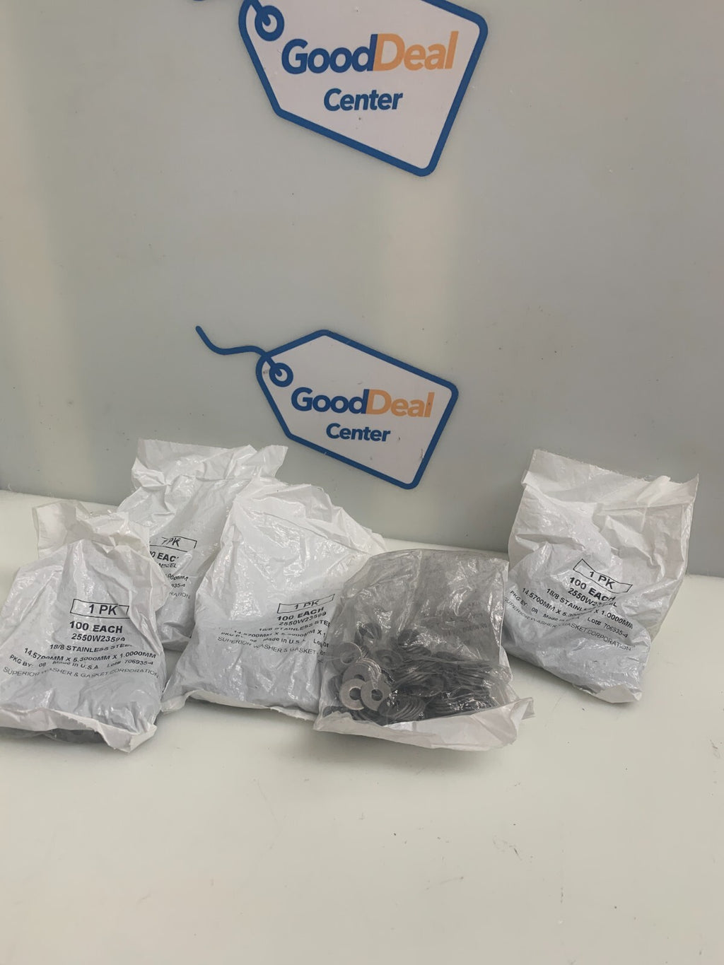 SUPERIOR WASHER & GASKET   18/8 Stainless Steel Washers  2550W23599  (Lot of 5)