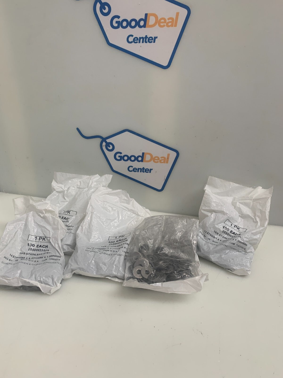 SUPERIOR WASHER & GASKET   18/8 Stainless Steel Washers  2550W23599  (Lot of 5)