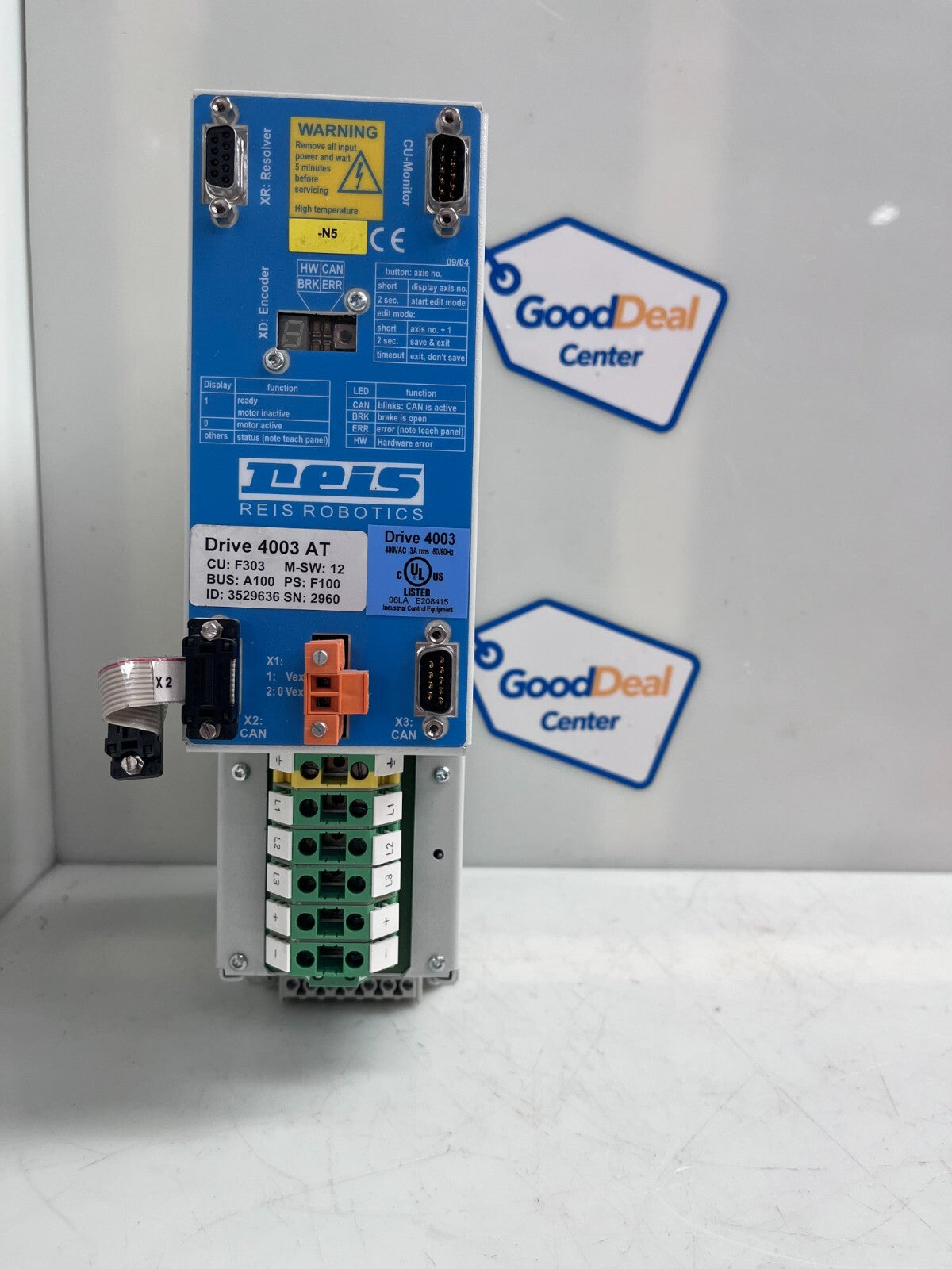 REIS ROBOTICS 3529636 Servo Drive 4003 AT