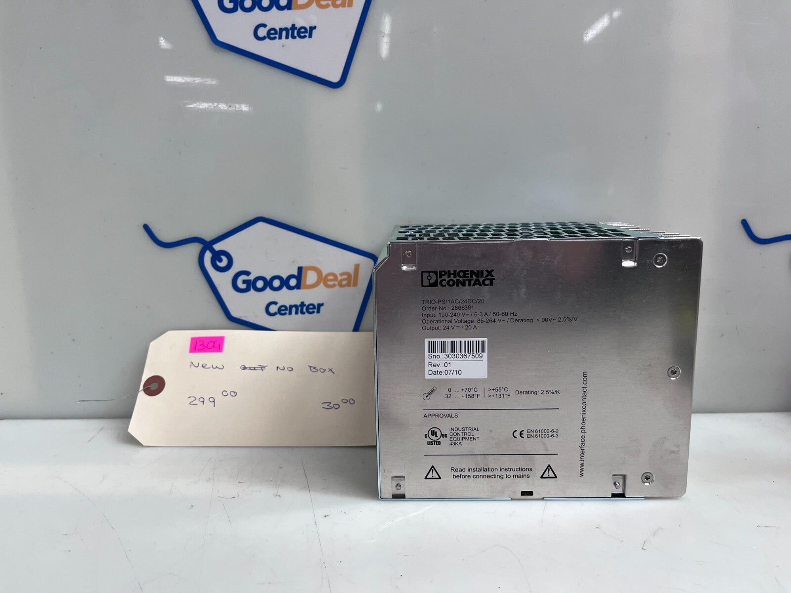 Phoenix Contact TRIO-PS/1AC/24DC/20 switching power supply 2866381