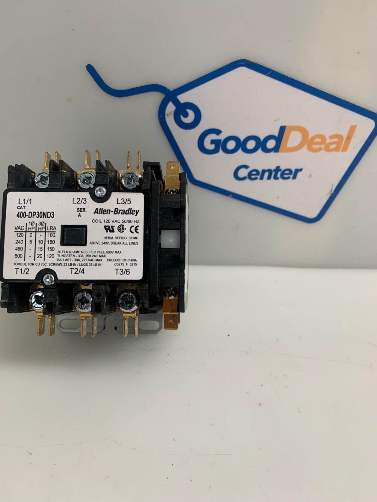 ALLEN BRADLEY  Definite Purpose Contactor   400-DP30ND3  w/400-AB10