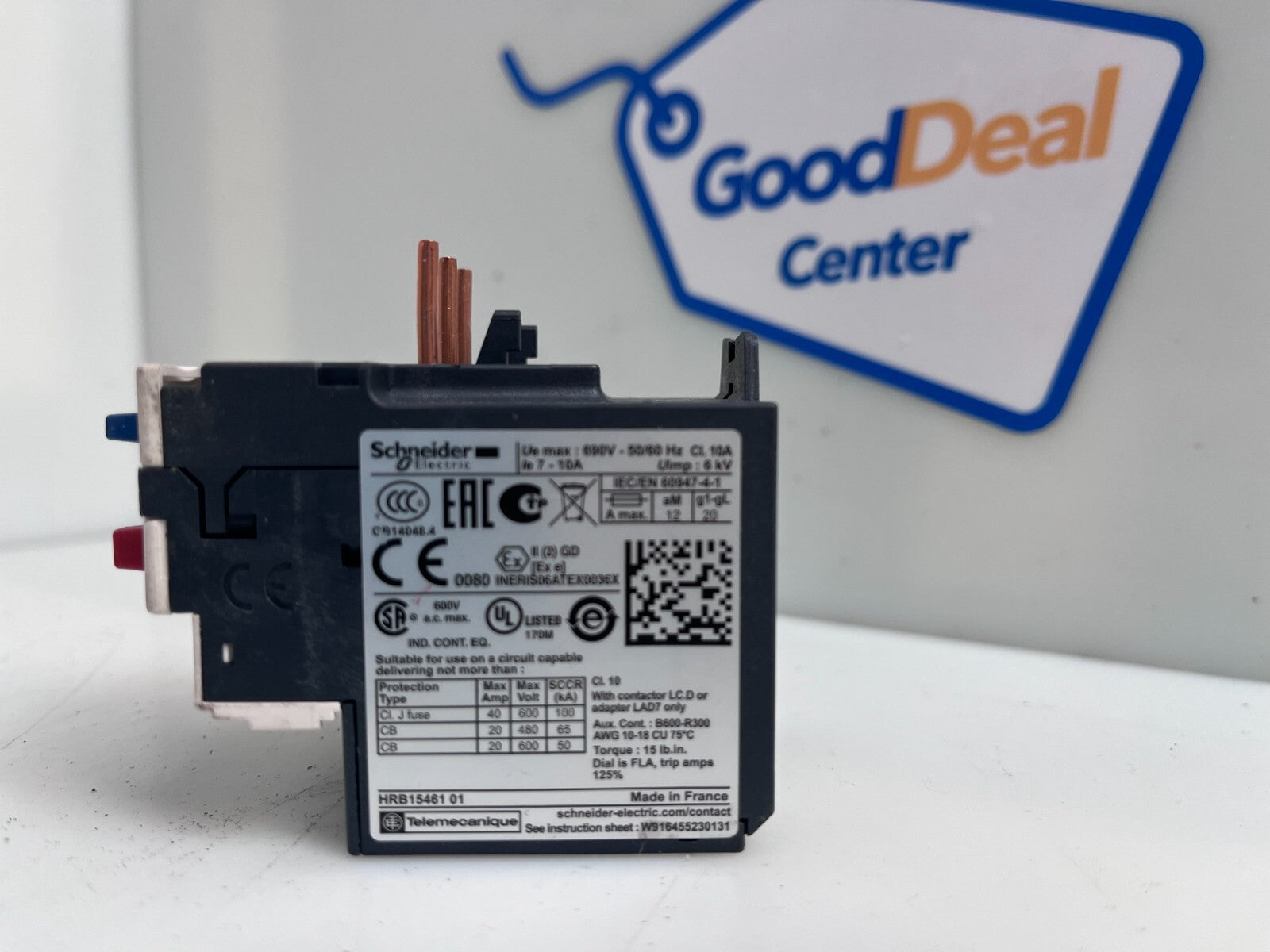 Lot of 2 SCHNEIDER ELECTRIC RELAY OVERLOAD LRD14