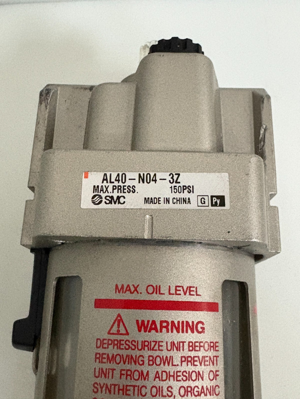 SMC PNEUMATIC LUBRICATOR AL40-N04-3Z