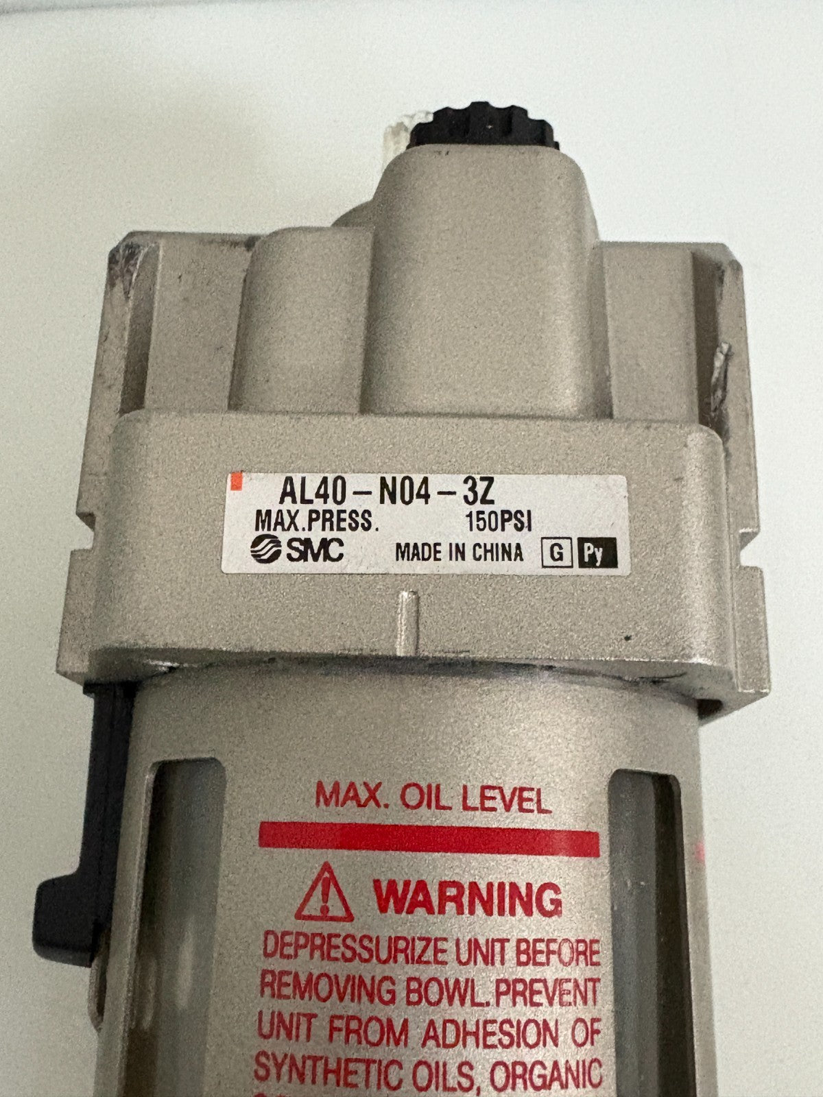 SMC PNEUMATIC LUBRICATOR AL40-N04-3Z