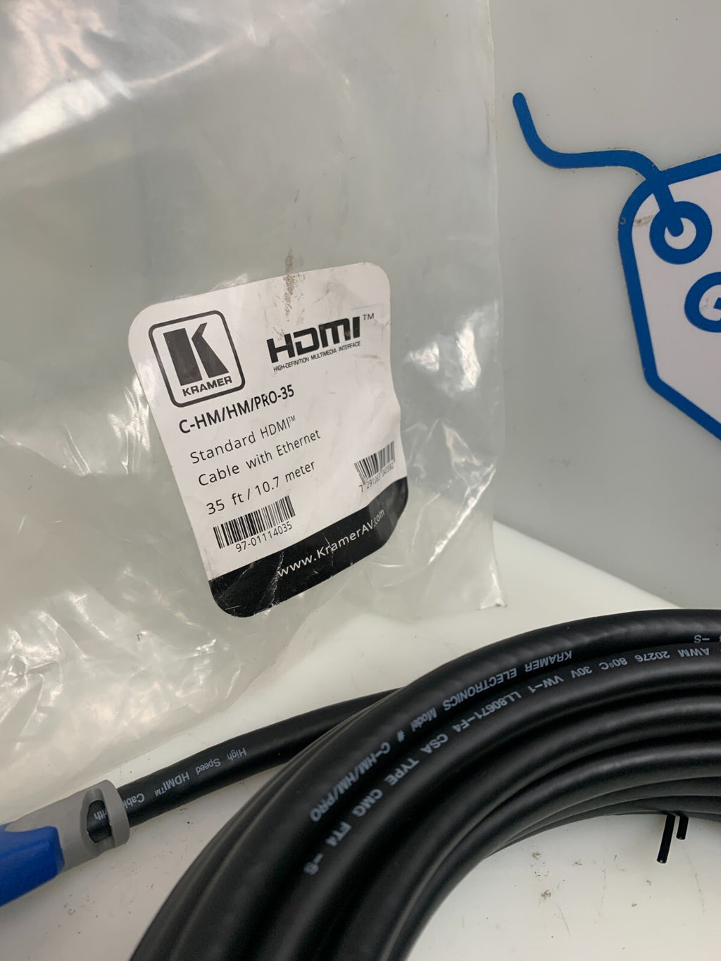 KRAMER HDMI  w/Ethernet Cable   C-HM/HM/PRO-35