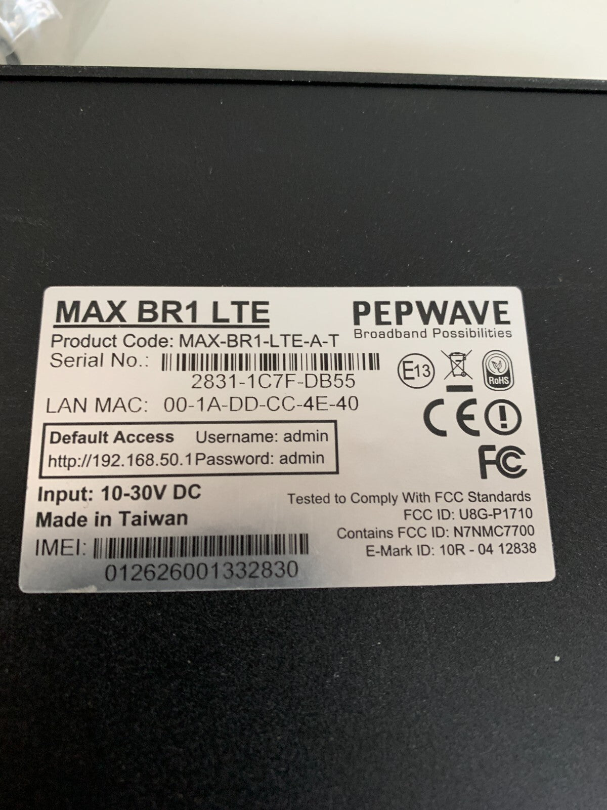 PEPWAVE MAXBR1 LTE MOBIL SATELITTE MINI ROUTER