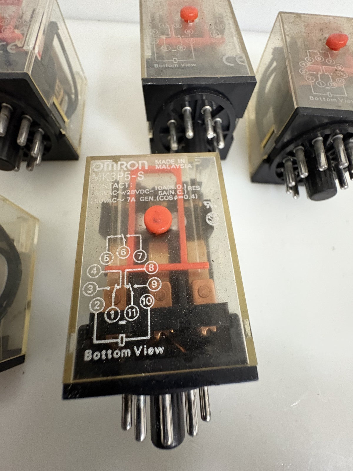 LOT OF 6 OMRON CONTACT RELAY MK3P5-S