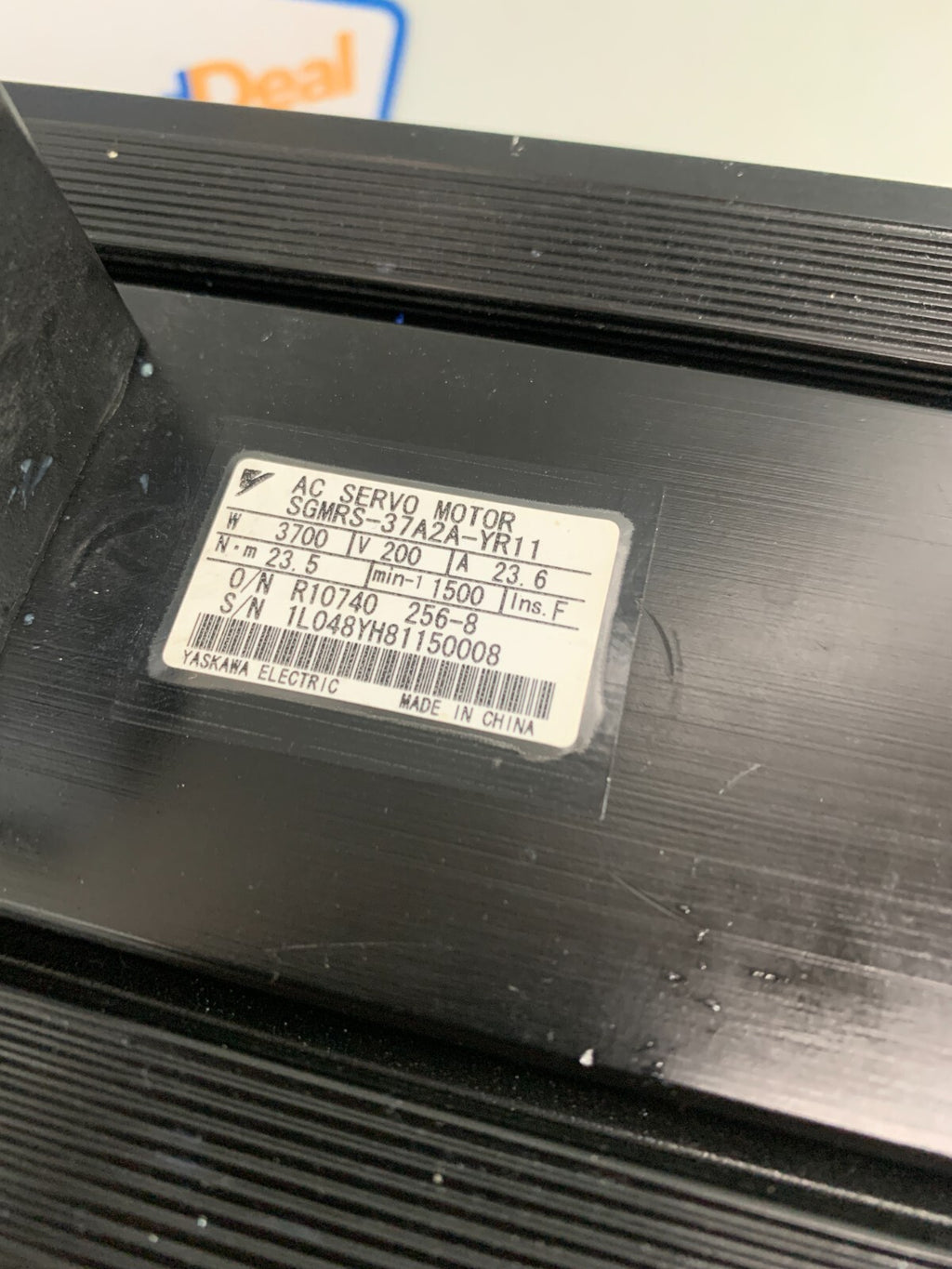 Yaskawa SGMRS-37A2A-YR11 Servo Motor w/ Encoder