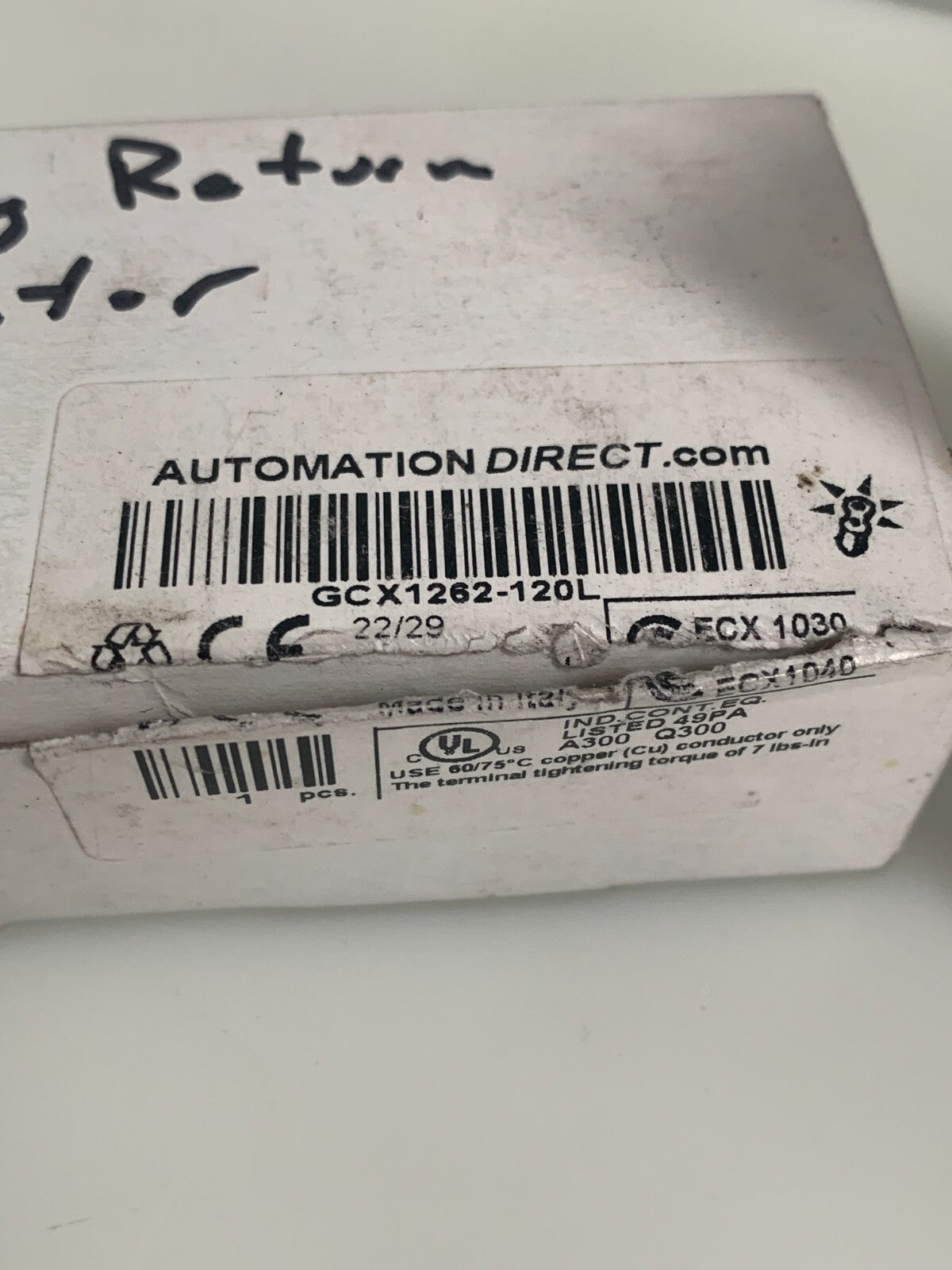 LOT OF 2  AUTOMATION DIRECT GCX1262-120L SENSOR SWITCH2