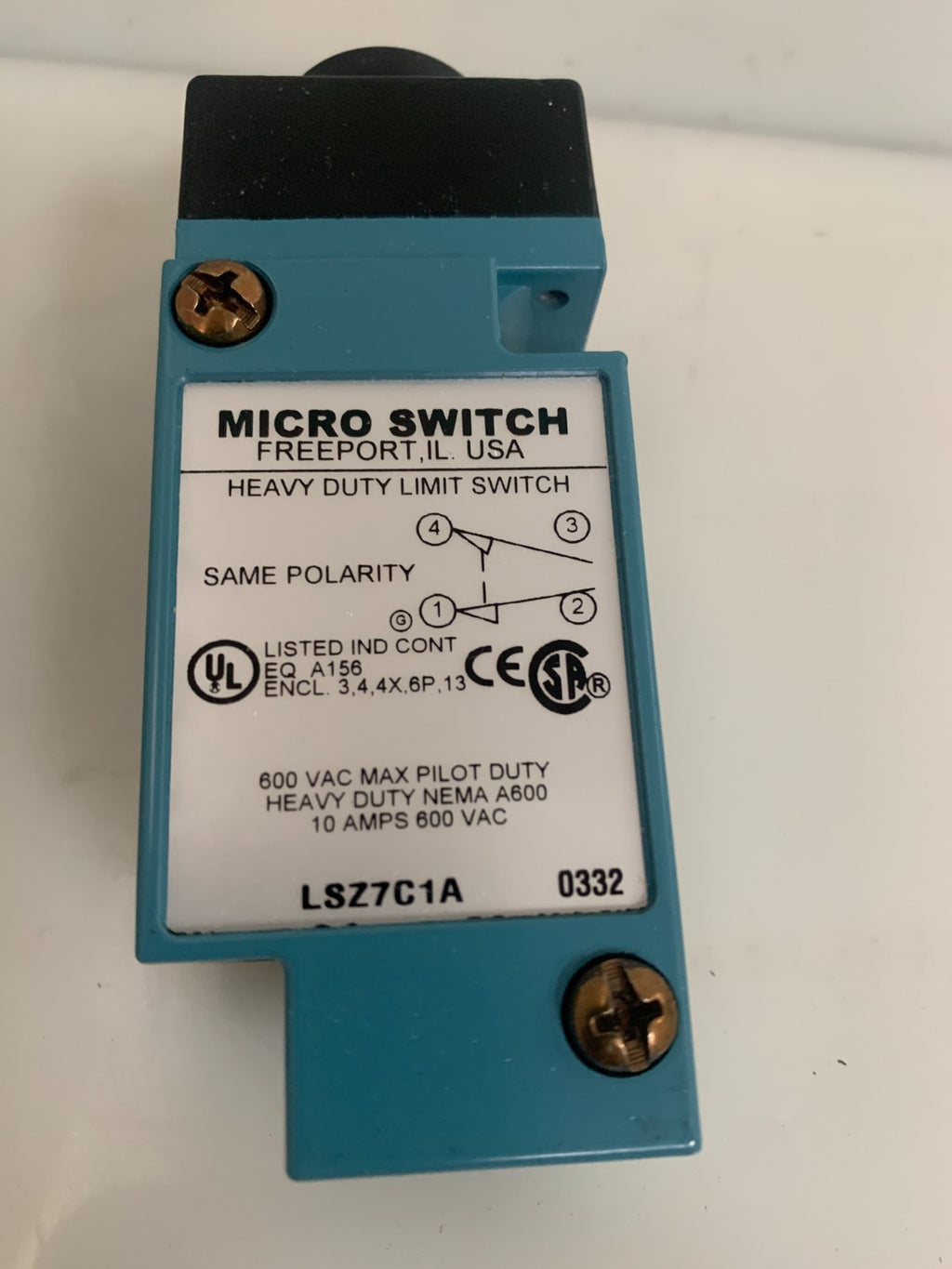 HONEYWELL H DUTY LIMIT SWITCH LSZ7 C1A1