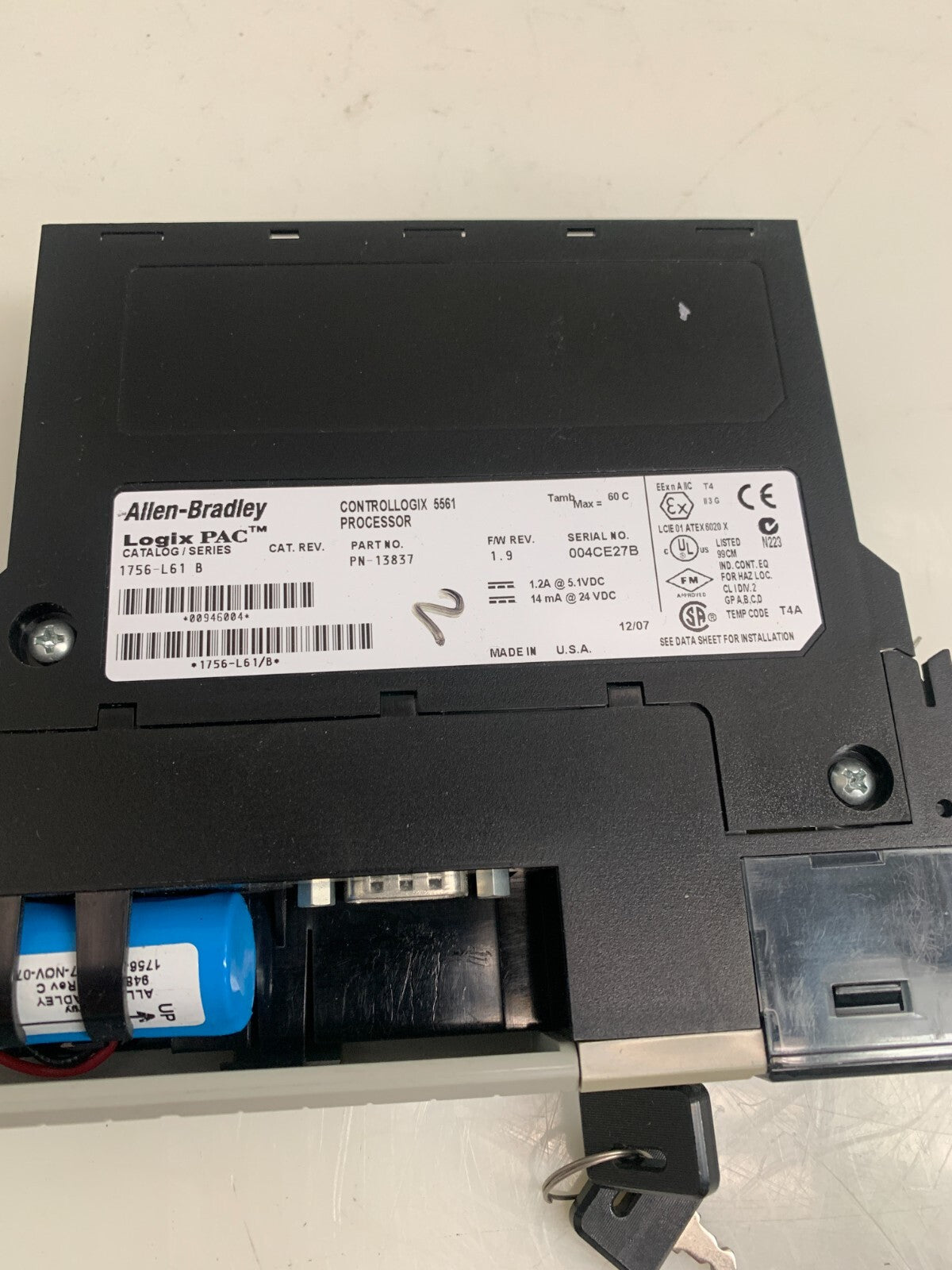 ALLEN BRADLEY / Logix Pac  PLC Module    1756-L61B