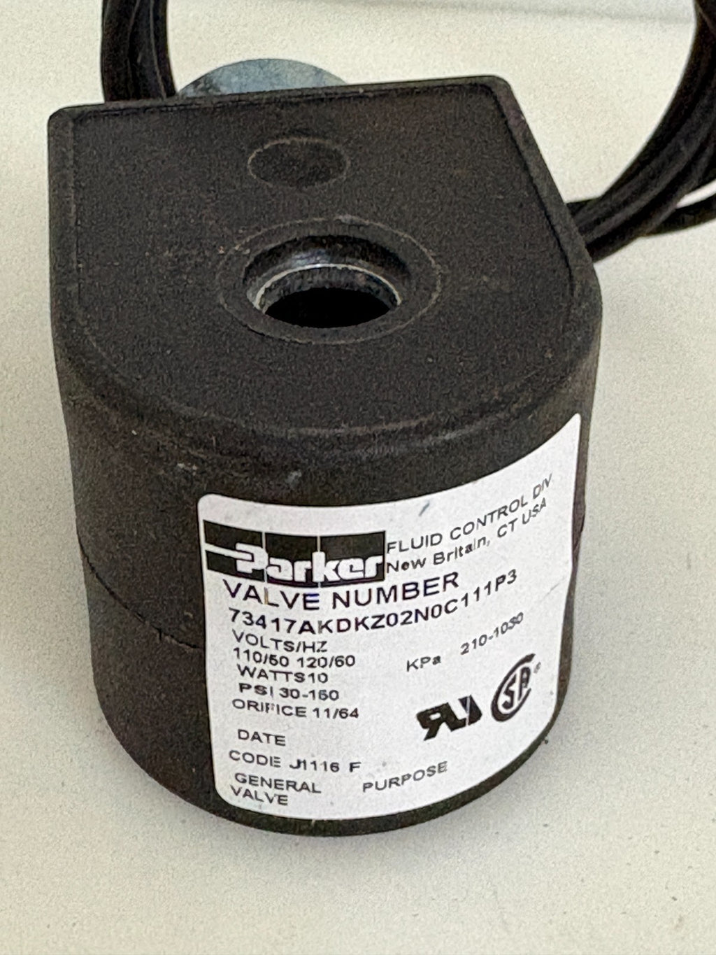 PARKER SOLENOID COIL 7C111P3 45 1SHF7